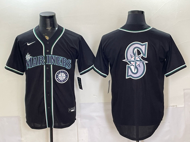 Men 2026 Seattle Mariners blank black Nike MLB Jersey 080100